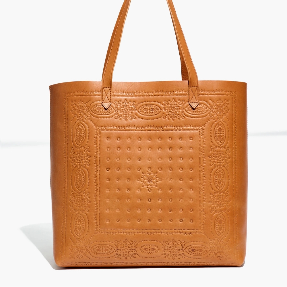 Madewell Transport Tote: Bandana Embossed Edition